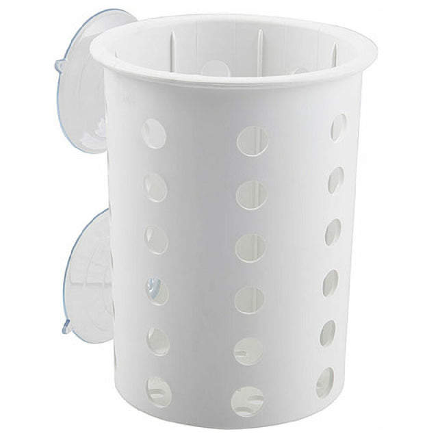 AllPoints 1371674 Cylinder Silverware Whit E W/suction Cups Plasti