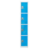 Alpine Industries ADI629-204-BLU Storage Locker 72" H X 12" W Quad-compartment