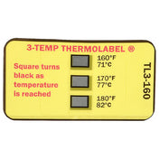 AllPoints 1381242 Label Temperature 160/170/180