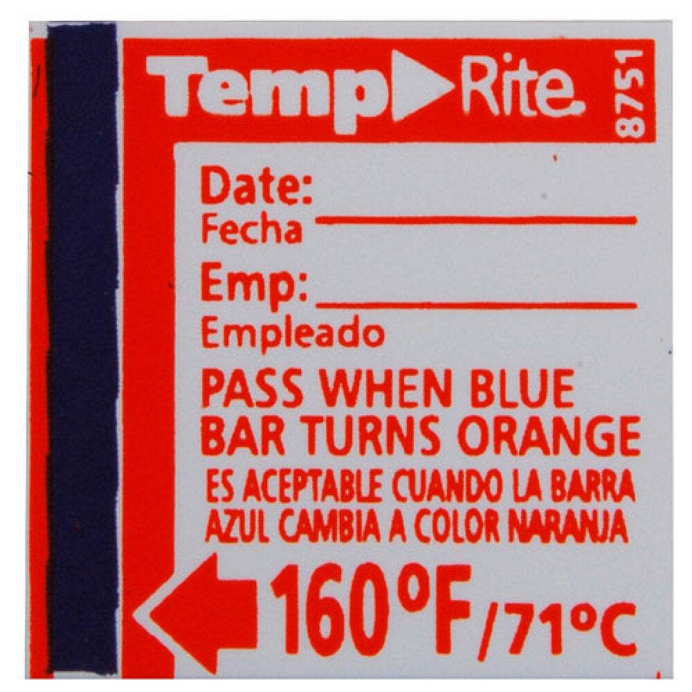 Taylor Thermometer 8751 Label Temperature 160f