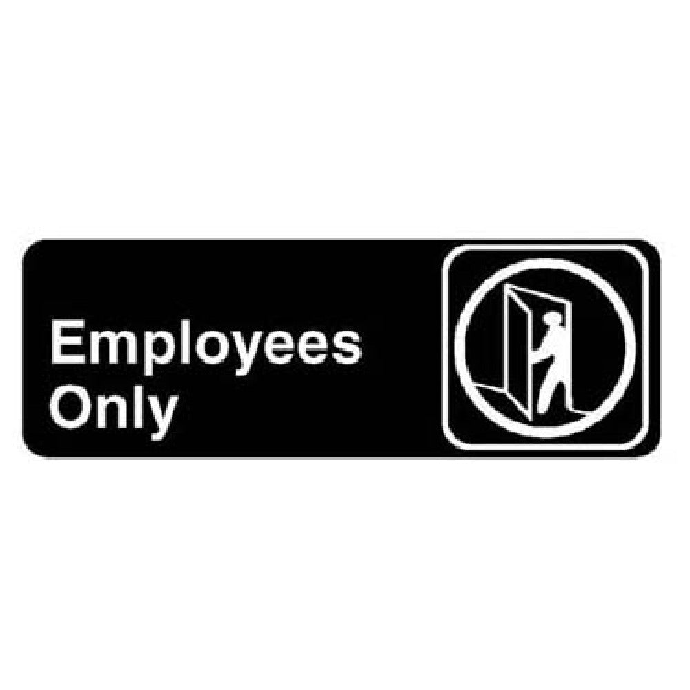 Traex 4506 Employees Only Sign 3 X 9 In English