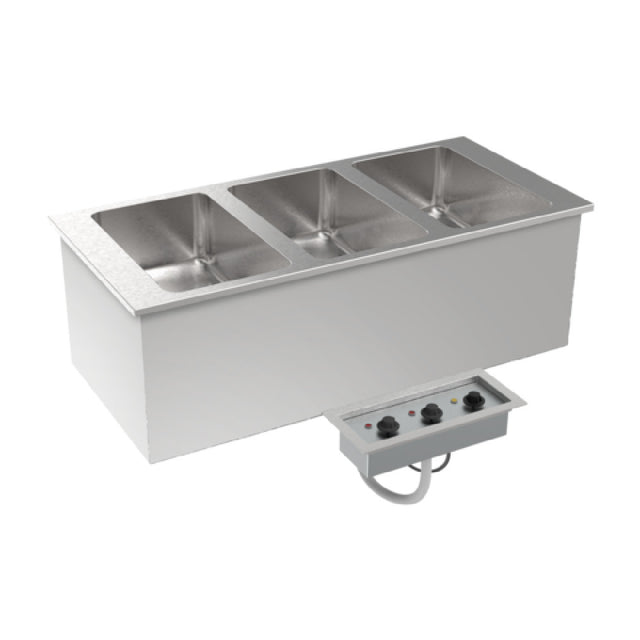 GSW USA ST-2WEI-120 Stainless Steel Electric Dry Heated Well Drop-in 2 Wells