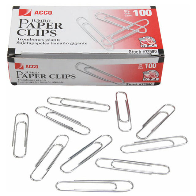 AllPoints 1391030 Clips Paper Jumbo 100 Pk