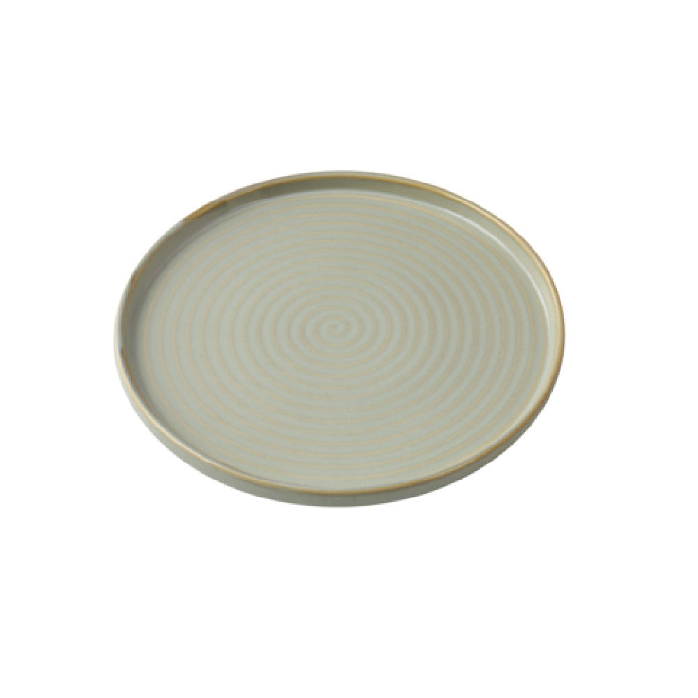 Yanco GO-112 Golden Coast Dinner Plate 12" Dia. X 1-1/4"H Porcelain