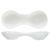 International Tableware BL-975 Compartment Dish 9-7/8" X 3-1/2" (2) 3 Oz. Compartment Wells