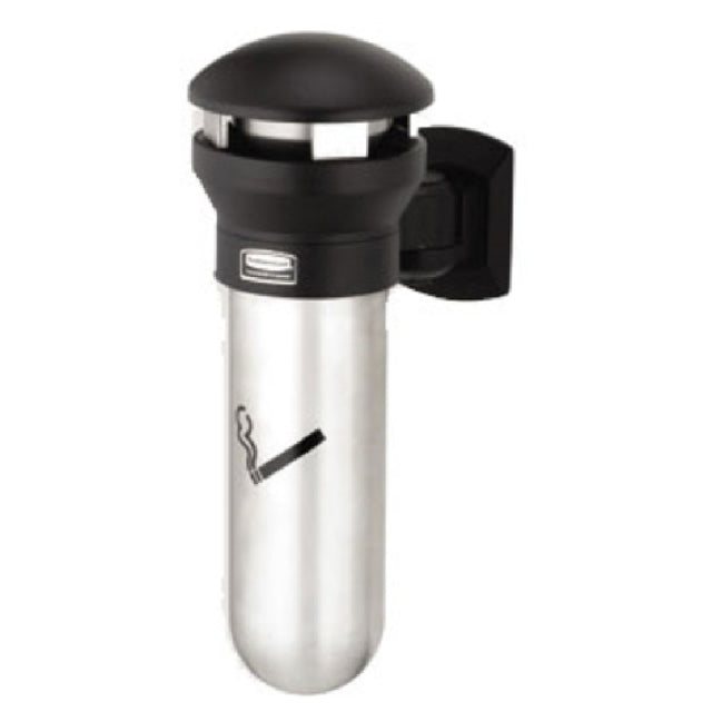 Rubbermaid FG9W3200SSBLA Infinity™ Smoking Receptacle 11-3/5" Dia. X 18"H Wall Mount