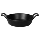Elite Global Solutions MFP7178-B Melamine Cast Iron Fry Pan 7" Dia." X 1-7/8"H