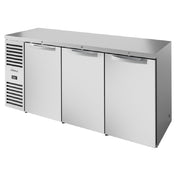 True Refrigeration TBR84-RISZ1-L-S-SSS-1 Refrigerated Back Bar Cooler Three-section