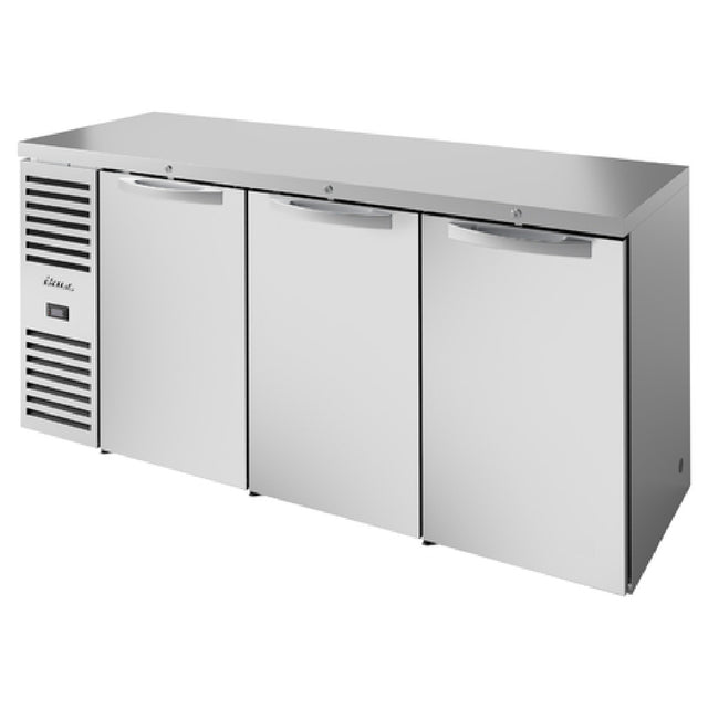 True Refrigeration TBR84-RISZ1-L-S-SSS-1 Refrigerated Back Bar Cooler Three-section