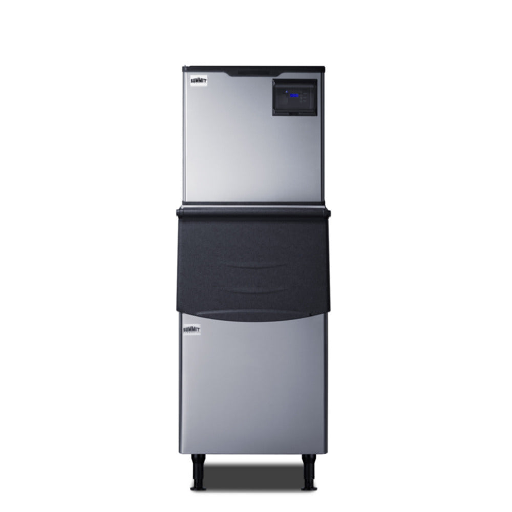 Summit BIM352KBIN Commercial Clear Cube Ice Machine With Stainless Steel Bin 23" W