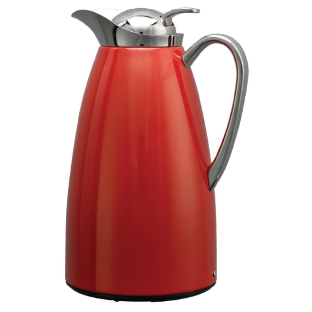 Service Ideas CJZ1RED Classy™ Vacuum Carafe 1 Liter (33.8 Oz.) 5-1/2" X 6-1/2" X 10"
