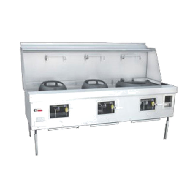 Town Y-3-SS York® Wok Range Gas (3) Chambers