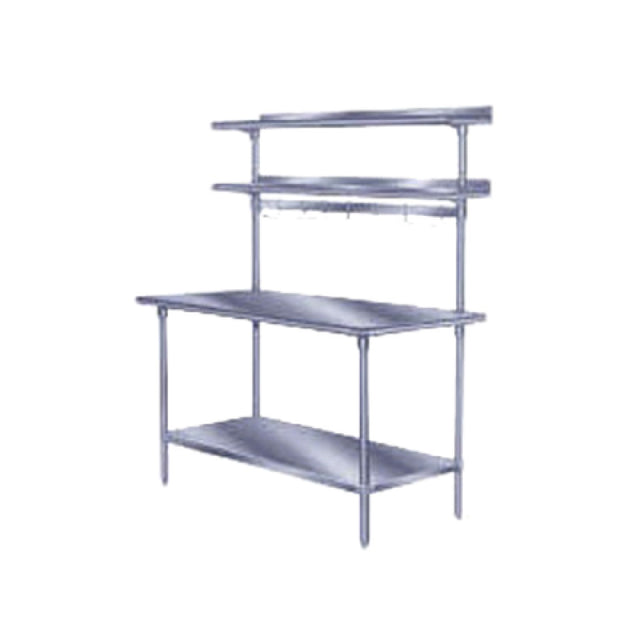 Advance Tabco PT-18R-144 Overshelf Table Mounted Single