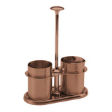 Service Ideas STCCRSG4RG Service Ideas Cream & Sugar Caddy Set 4 Ounce Rose Gold