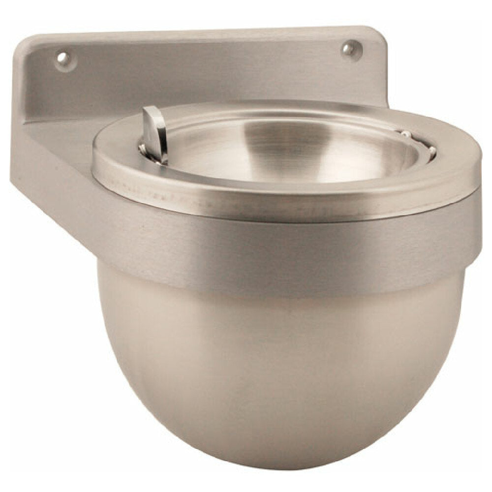 AllPoints 1411120 Ash Tray 7.75"dia Wall Mt S/s
