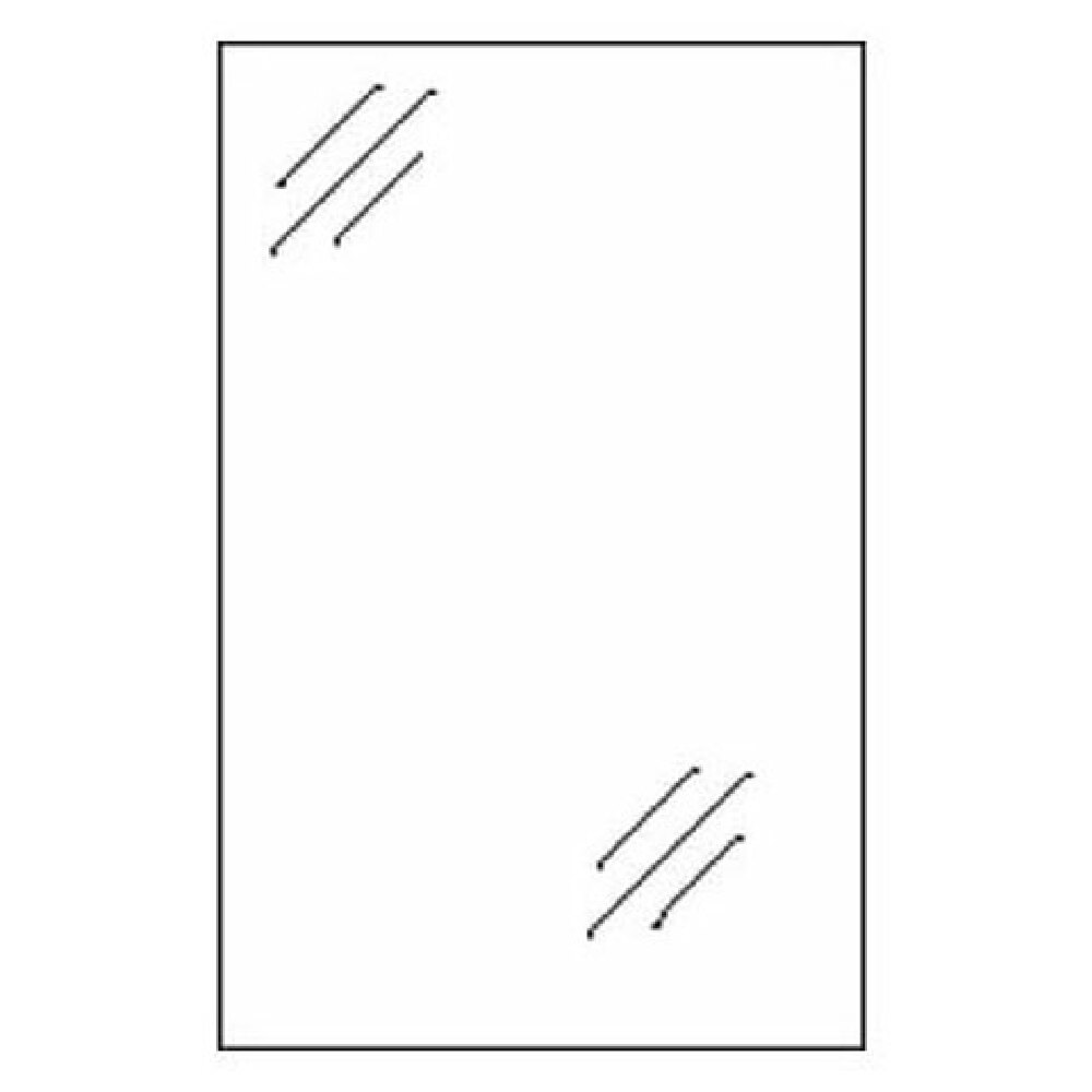 AllPoints 1412063 Shield Mirror 20x30"plexi 5 Pk