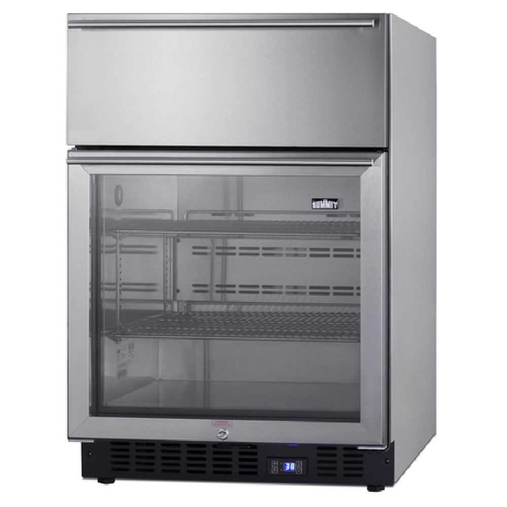 Summit SCR615TDCSS Undercounter All-Refrigerator Built-in Or Freestanding One-section