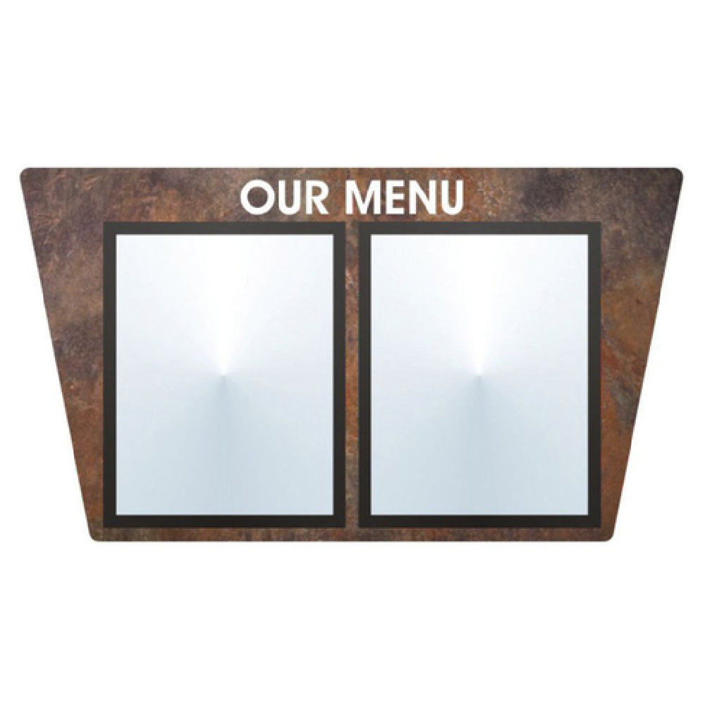 Hubert 86701 - Menu Board, 2-pocket, Wall-mount