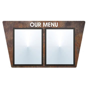 Hubert 86701 - Menu Board, 2-pocket, Wall-mount