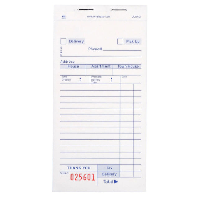 AllPoints 14259 Carbonless Delivery Form 3 Part Booked Pad