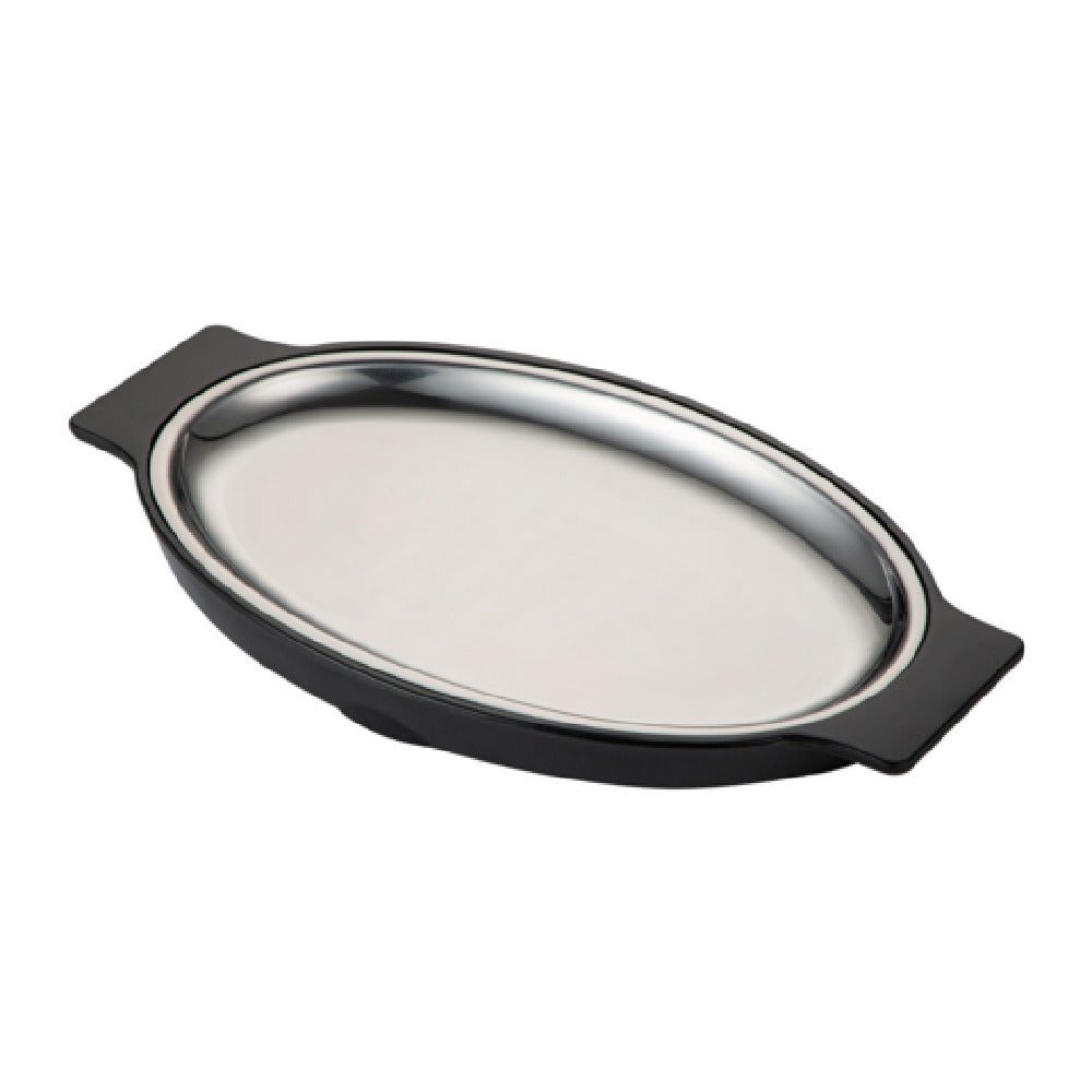 CAC China SBPL-12SET Platter Set Two-piece Includes: (1) 7-7/8"L X 11-1/2"W X 1/2"H And (1) 18-1/2"L X 13-3/4"W X 1-1/8"H