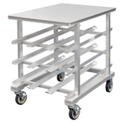 AllPoints 14519 Counter Height Can Rack Stainless Steel Worktop