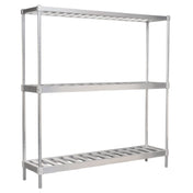 AllPoints 14569 Keg Rack Shelving Unit 18"d X 76"h X 72"l