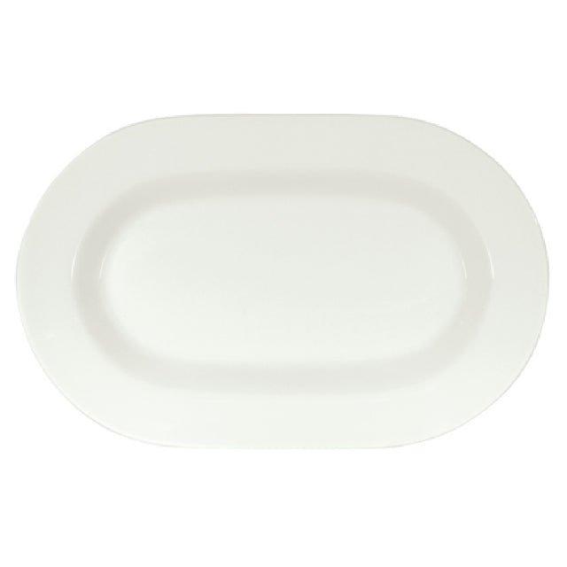 Libbey 9402018 (Formerly Syracuse China) Racetrack Plate 7-1/4" X 4-1/2" Oblong