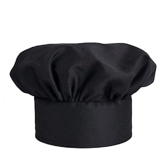 KNG 1460BLBK Kng Chef Hat Black