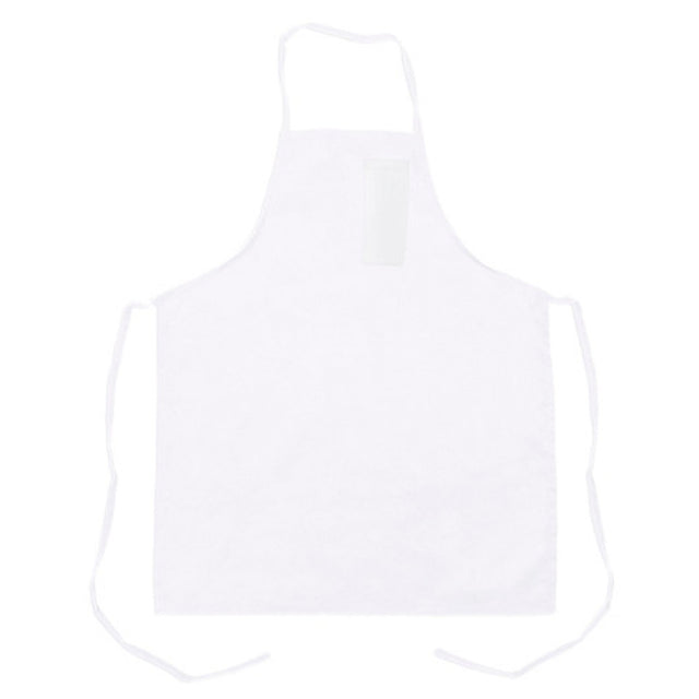 AllPoints 1461WHT 32 In Bib Apron White Pencil Pocket