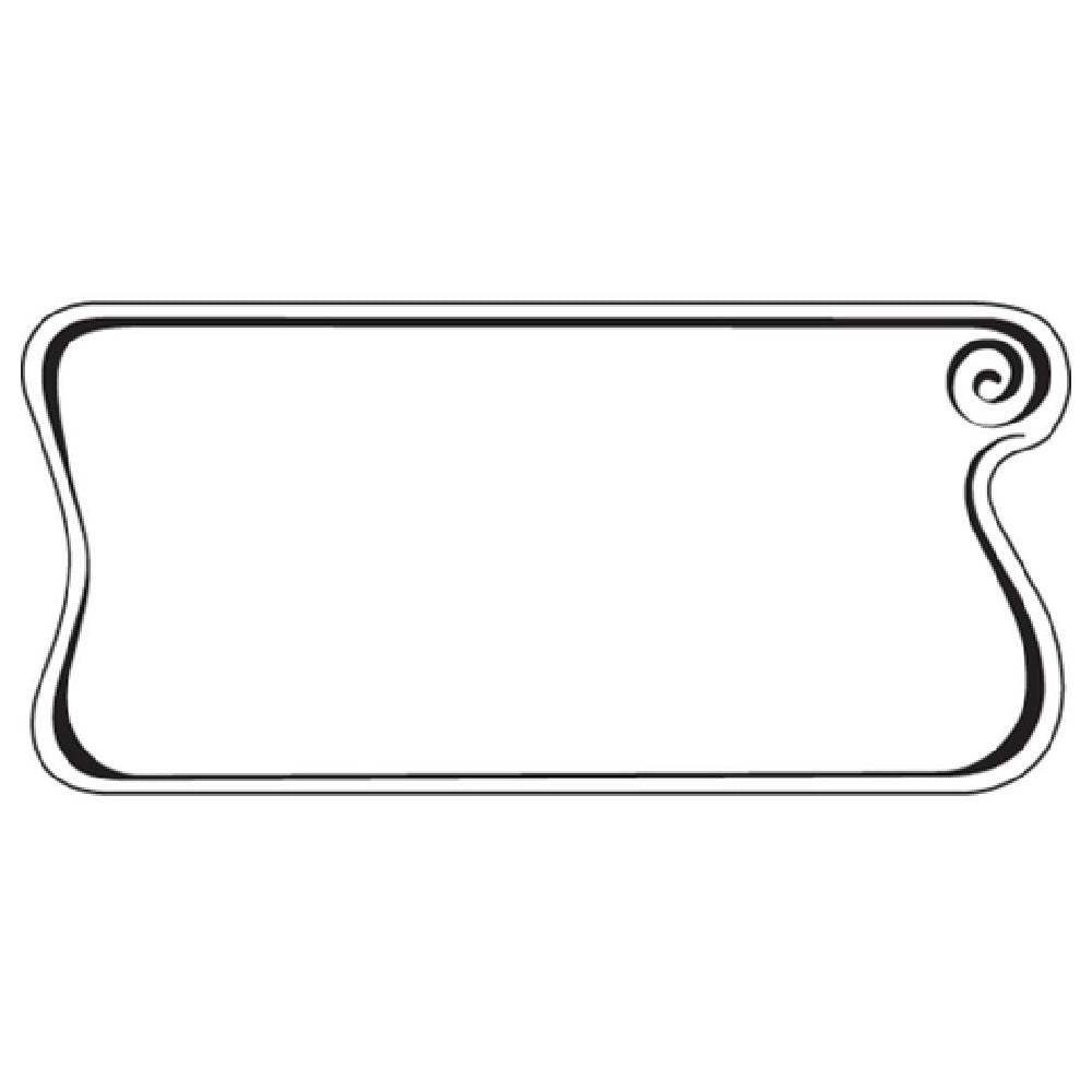 Hubert 28503 - Merchandising Tag, 4-1/4" X 2-1/8"H, Rectangular