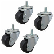 TRUE 830280 Caster Stem 2 1/2"od Sw Ivel Black Set/4