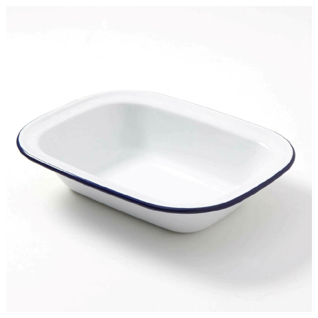 American Metalcraft EWB10 Enamelware Bowl 32 Oz. 10"L X 7-5/8"W X 1-7/8"H