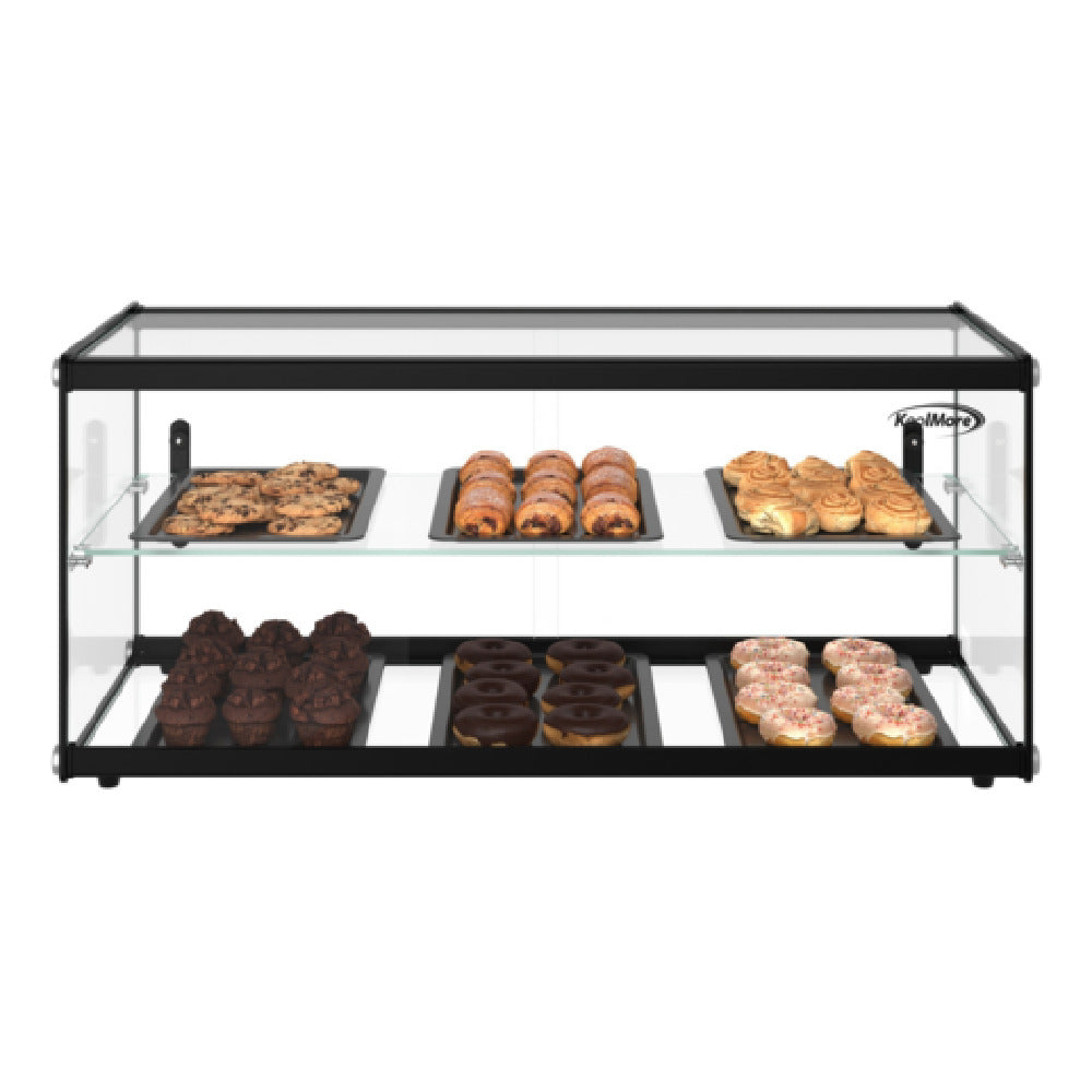 Koolmore KM-DC-3CSBK Refrigerated Display Case 32-1/5"W X 14-1/5"D X 14-1/2"H