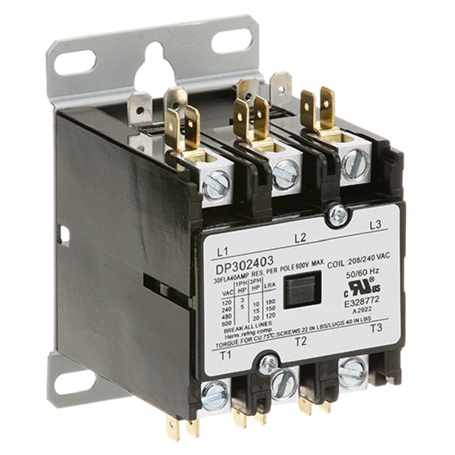 Dean 1368 Contactor (3 Pole 30 Amp 240v)