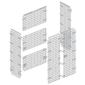 Hubert 74577 - Security Enclosure Kit, 7-piece, 36" X 18" X 63"H