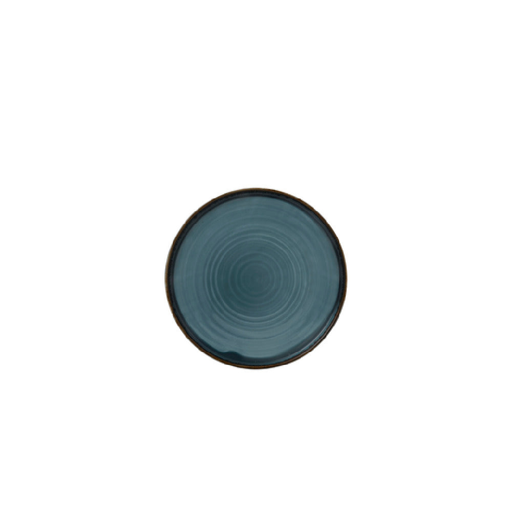 Arc Cardinal HB867 Dudson Harvest Blue Walled Plate (D:8.25'') Vitrified Ceramic
