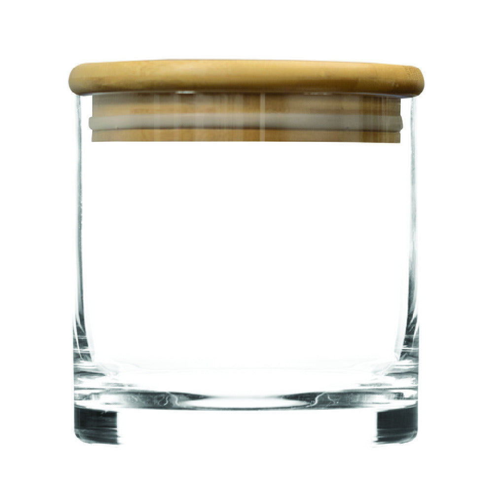Hospitality Brands HUW150-001 Bold Drinkware™ Cayman Bar Canister 8.25" With Bamboo Top