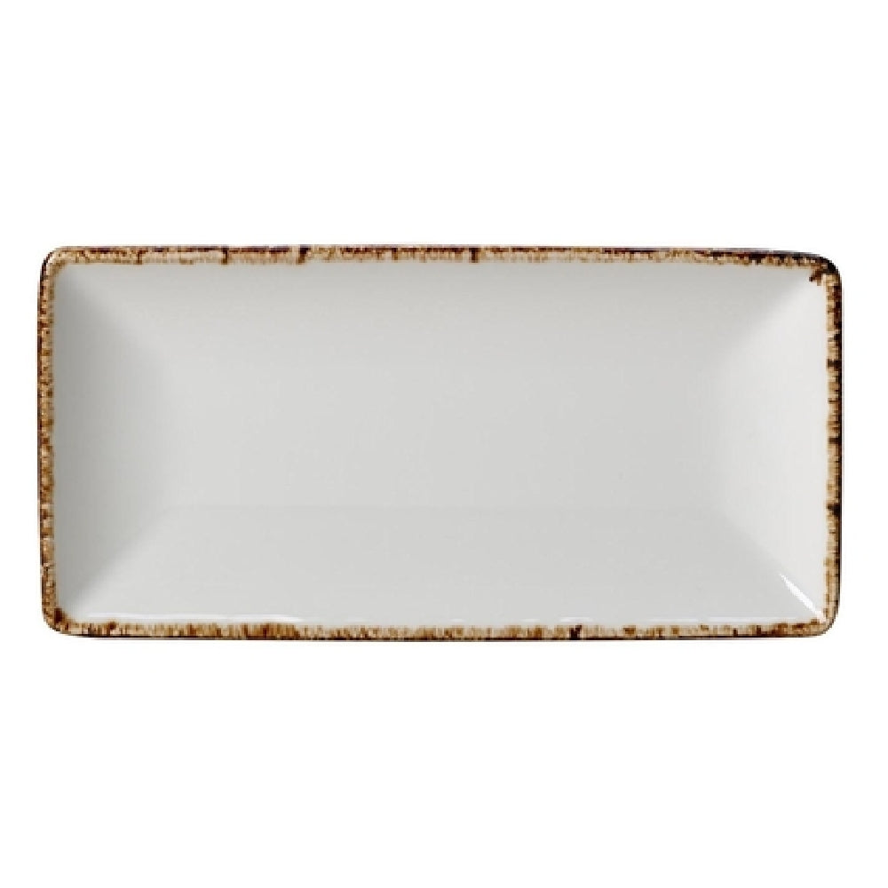 Steelite 17140618 Taste Rectangle Platter 8.0" X 4.0"Dapple Brown