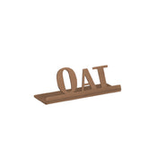 Service Ideas 1C-ST-OAT-SIGN-RG Table Sign "Oat" 1"H X 2-3/4"W