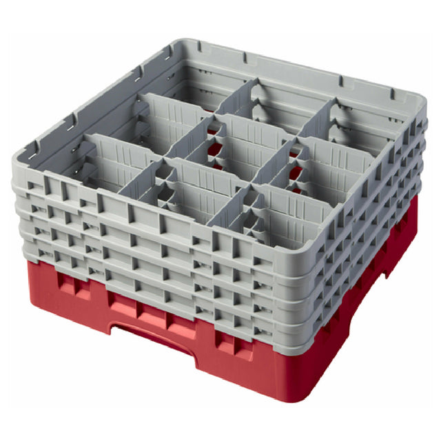Cambro 9S800163 Camrack® Glass Rack With (4) Soft Gray Extenders Full Size