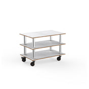 Steelite MGCMLX02CSXH - Modular Classic Medium Unit White Carrera Stainless Steel
