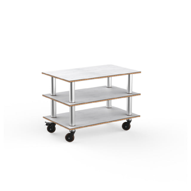 Steelite MGCMLX02CSXH - Modular Classic Medium Unit White Carrera Stainless Steel