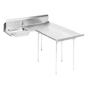 Advance Tabco DTS-D60-60R Dishlanding-Soil Dishtable L-shaped With Landing Attaches To Right Of Dish Machine Operator