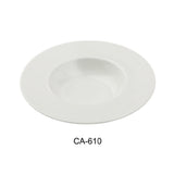 Yanco CA-610 Cambria Dessert Plate 9-1/2" Dia. X 2"H 10 Oz