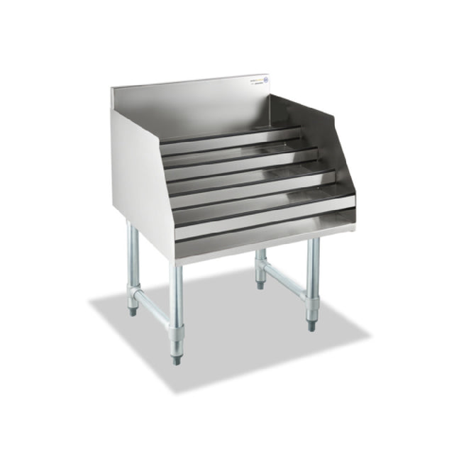 Steel Works Stainless SWLDR-1824 Underbar Raised Liquor Bottle Display Unit 24" X 18"