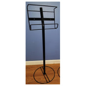 Hubert 97939 - Disposable Glove Box Floor Stand, 12" Dia. Base X 35"H, Holds (2) Boxes