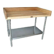BK Resources MBTS-6030 Bakers Table With Stainless Steel Undershelf 60"W X 30"D X 38-3/4"H Overall Size