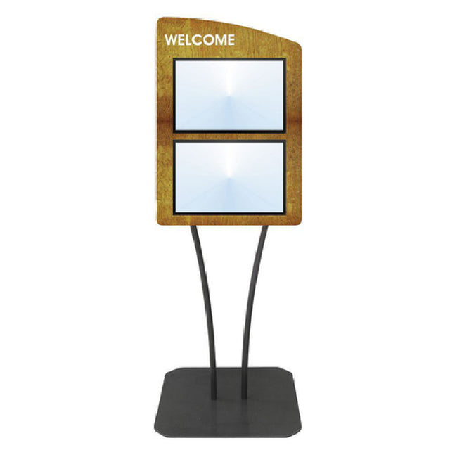 Hubert 27795 - Menu Board, 2-pocket, Floor Stand