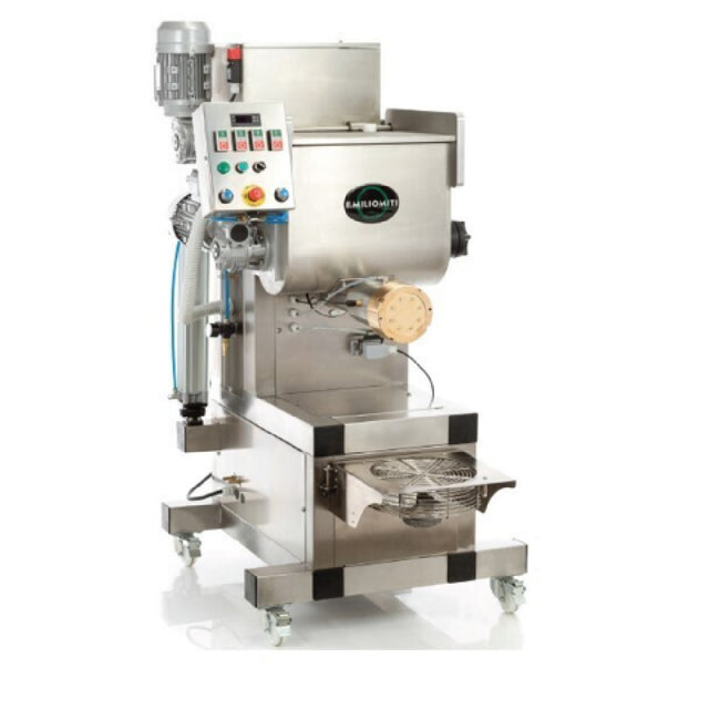 Alfa P60 Pasta Extruder With Dual Mixers 47"W X 34"D X 62.25"H 15 Kg Mixing Hopper Capable Of 90-125 Lbs/hr Production